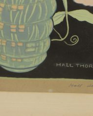 Hall Thorpe 'Sweet peas' Woodcut print Cover image for exhibition