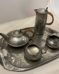 A Knox pewter Tea coffee set Liberty
