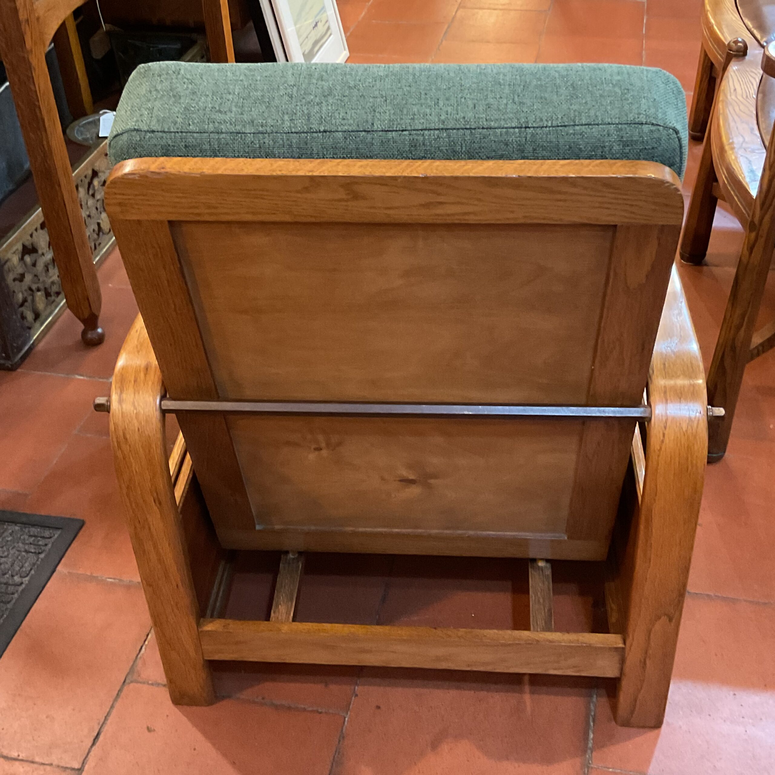 Oak reading chair by Heals of London circa 1930’s - Image 5