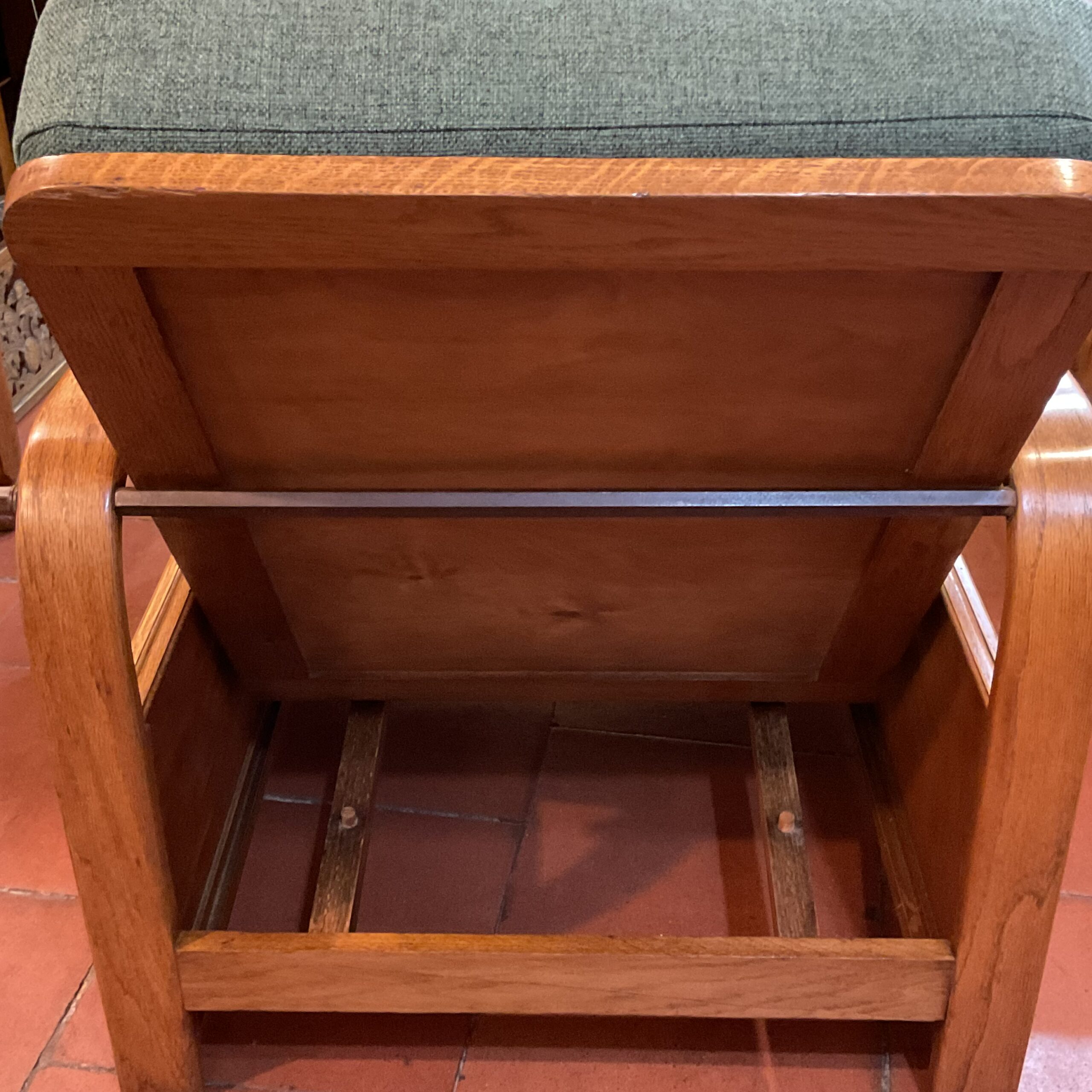 Oak reading chair by Heals of London circa 1930’s - Image 3