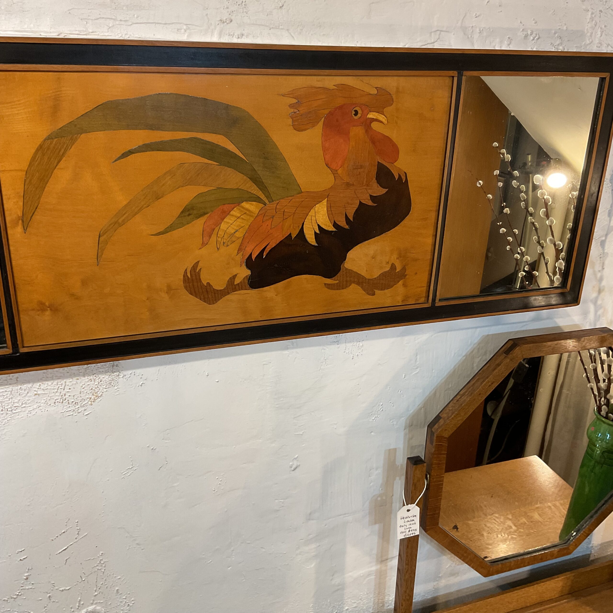 Rowley Gallery Marquetry panel with mirrors