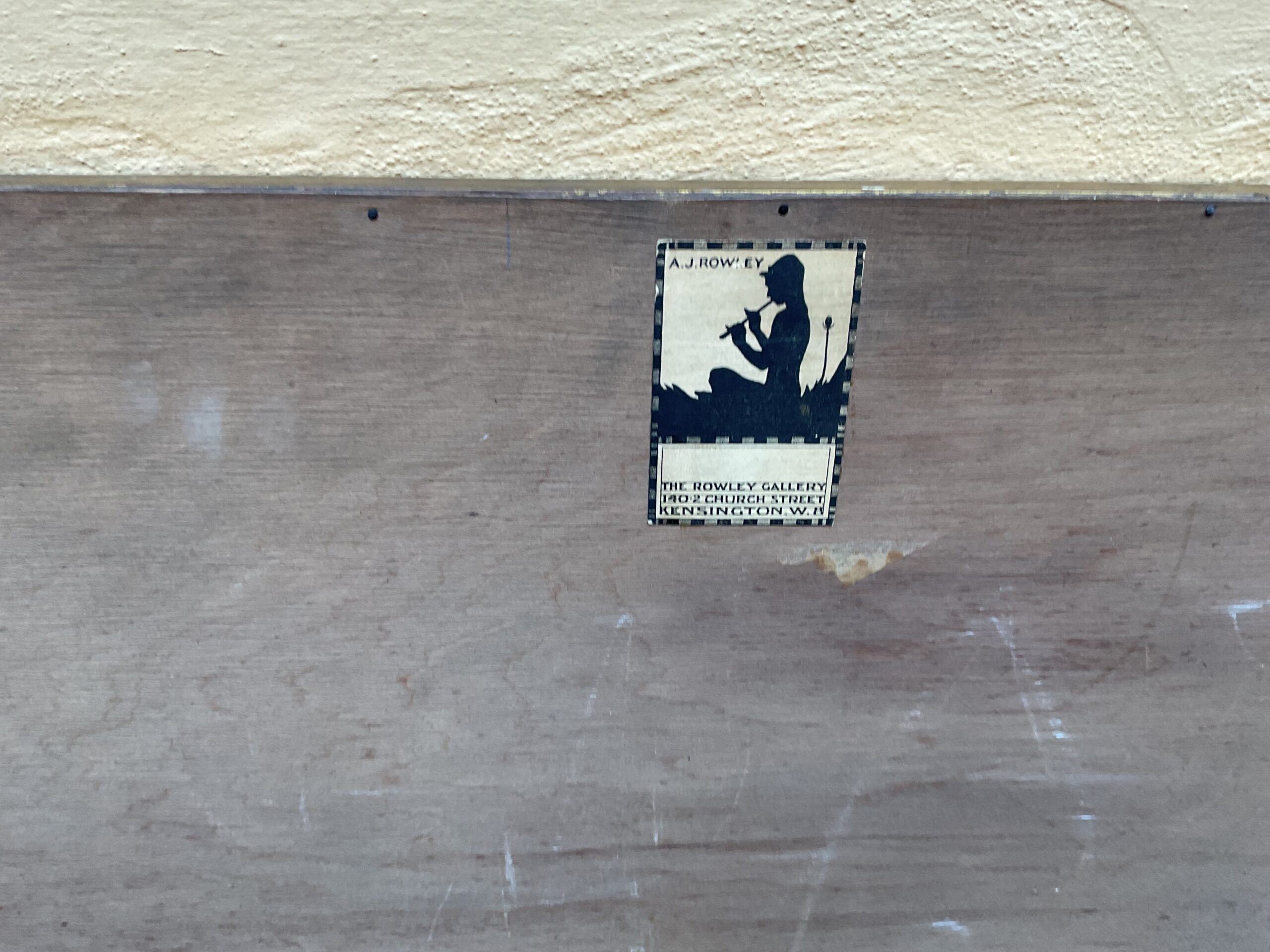 Rowley gallery paper lable